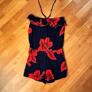 Hawaiian Print Romper